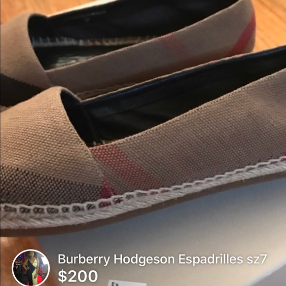 Burberry Shoes - Burberry Espadrilles size 7